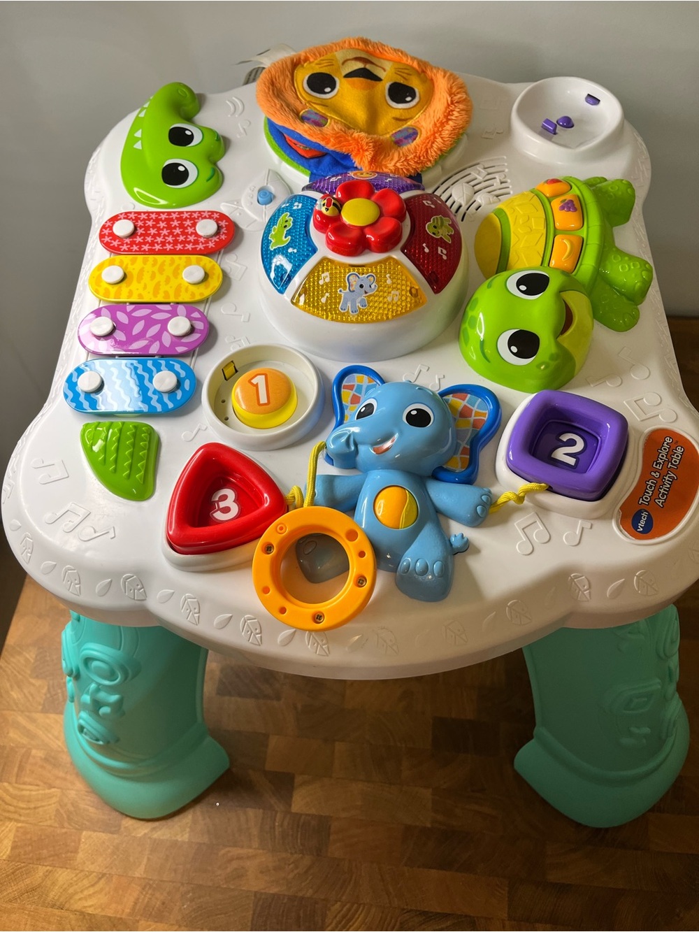 Colorful Musical Learning Activity Panel - Green Crocodile & Multi-Color Keys - Picture 4 of 11